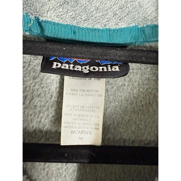 Patagonia Re-Tool Snap T Fleece Pullover in Gray With Blue Trim Medium - Picture 5 of 7